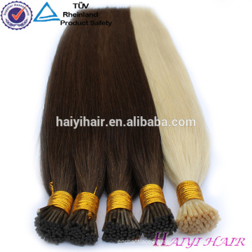 Extensiones al por mayor del cabello humano de la Virgen 100 al por mayor de la alta calidad inclino el pelo